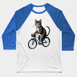 Miao the Bicycle Cat Baseball T-Shirt